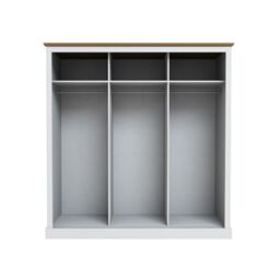 Lemon Pavilion Furniture Devon 3 Door Sliding Wardrobe - L59 x W176 x H182 cm - White - Size: 1 Pack - thumbnail 2
