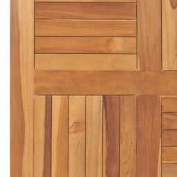 Berkfield Home Table Top Solid Teak Wood Square 80x80x2.5 cm in Brown - thumbnail 4