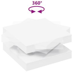 Berkfield Home Coffee Table 360-Degree Rotatable White 70x70x34.5 cm - thumbnail 7