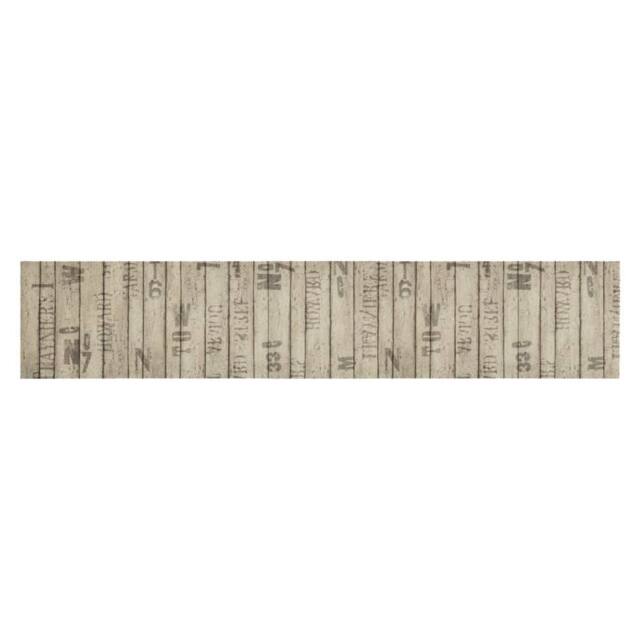 Berkfield Home Kitchen Rug Washable Fence 60x300 cm Velvet in Taupe - image 1