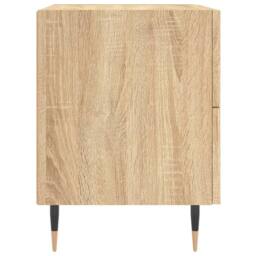 Berkfield Home Modern Bedside Cabinet Sonoma Oak 40x35x47.5 cm Engineered Wood in Tan - thumbnail 7