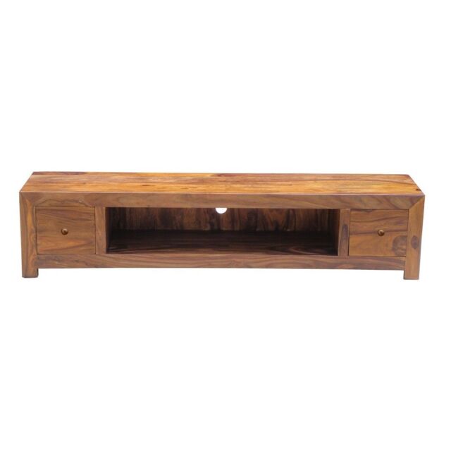 Jaipur Furniture Ltd Jaipur Large Plazma with Drawer - Sheesham Wood - L40 x W200 x H45 cm - Honey Dark Finish in Brown - image 1