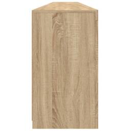 Berkfield Home Sideboard with LED Lights Sonoma Oak 283x37x67 cm in Light Brown - Size: 283 x 37 x 67 cm - thumbnail 8