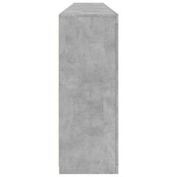 Berkfield Home Sideboard with LED Lights Concrete Grey 162x37x100 cm - Size: 162 x 37 x 100 cm - thumbnail 7