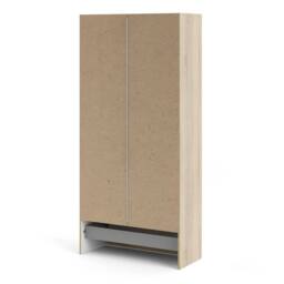 Wyld Haus Berlin Slim 2 Door Wardrobe with 1 Drawer Natural - thumbnail 5