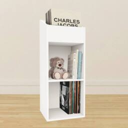 SPETLEK 2 Level Modern Vinyl Record Storage Box white - thumbnail 5