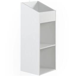 SPETLEK 2 Level Modern Vinyl Record Storage Box white - thumbnail 1