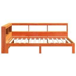 Berkfield Home Decorative Bookcase Bed without Mattress Wax Brown 90x200 cm Soli - thumbnail 8