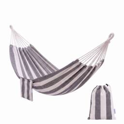 Primrose Nautical Design Outdoor Garden Single Hammock Side Bag Attached in Navy