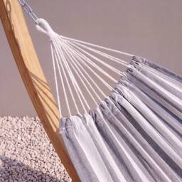 Primrose Nautical Design Outdoor Garden Single Hammock Side Bag Attached in Navy - thumbnail 4