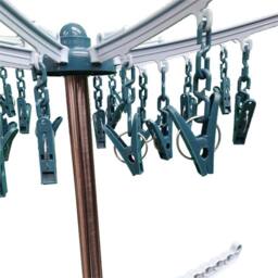 EONLION 2 Tier-Rotary Clothes Hanging Rack Airer in Blue - Size: 500mm - thumbnail 3