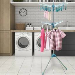 EONLION 2 Tier-Rotary Clothes Hanging Rack Airer in Blue - Size: 500mm - thumbnail 4