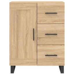 Berkfield Home Highboard Sonoma Oak 69.5x34x180 cm Engineered Wood in Light Brown - thumbnail 8