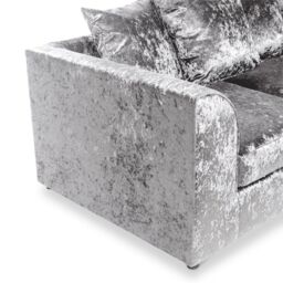 Snugg Furniture UK Limited (Right Hand) Aurora Crushed Velvet Corner Sofa in Silver - thumbnail 6