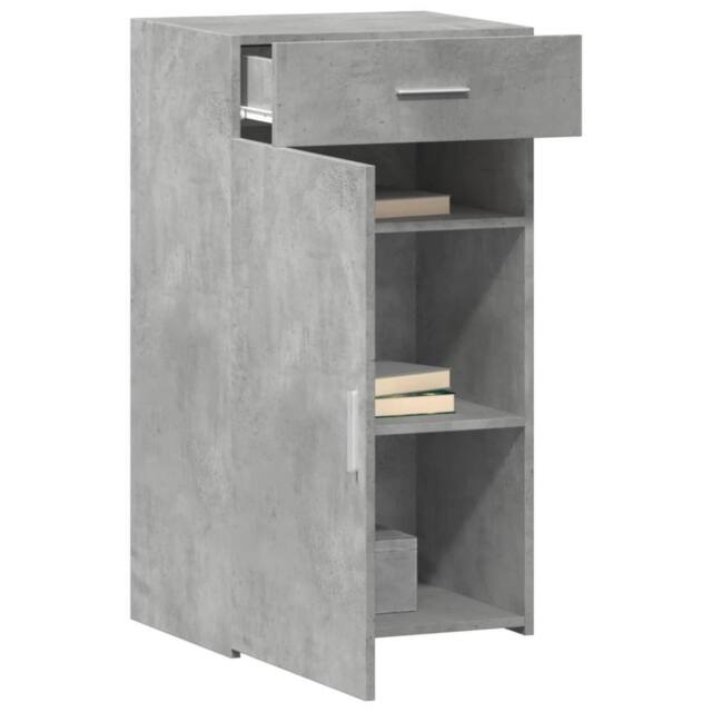 Berkfield Home Sideboard Concrete Grey 50x42.5x93 cm Engineered Wood - image 1