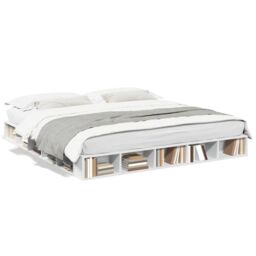 Berkfield Home Bed Frame without Mattress White 180x200 cm Super King - thumbnail 2