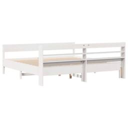Berkfield Home Decorative Bed Frame without Mattress White 180x200 cm Super King - thumbnail 6