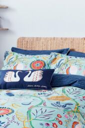 Scion 'Jackfruit & The Beanstalk Cotton' Cushion in Midnight - Size: 30 cm x 50 cm - thumbnail 3