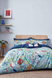 Scion 'Jackfruit & The Beanstalk Cotton' Cushion in Midnight - Size: 30 cm x 50 cm - thumbnail 4