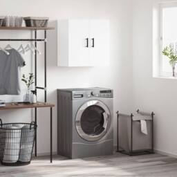 Berkfield Home Wall Cabinet White 60x31x60 cm Engineered Wood - Size: 60 x 31 x 60 cm - thumbnail 2