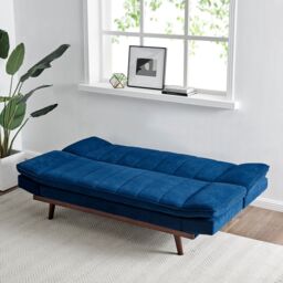 Bravich LTD Mondaine Sofa Bed Click Clack Double in Navy - Size: 3 Seater - thumbnail 9