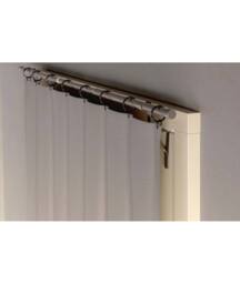 New Edge Blinds 16-19mm Extendable No-Drill Over-Door Curtain Pole - 70cm-120cm in Black - Size: 70 cm - 120 cm - thumbnail 4