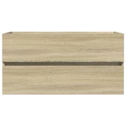 Berkfield Home 2 Piece Bathroom Furniture Set Ceramic & Engineered Wood in Light Tan - thumbnail 5