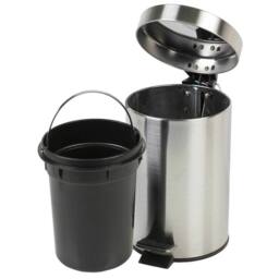 Havendro 5L Stainless Steel Silver Kitchen Bathroom Pedal Bin
