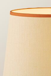 ValueLights Hiru Black 3 Tier Wooden Shelf Floor Lamp with Scallop Edge Shade in Burnt Orange - thumbnail 4