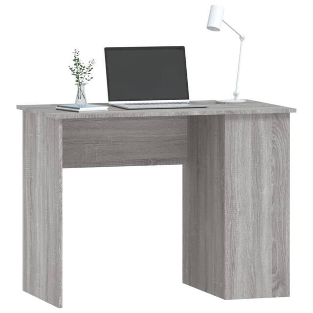 Berkfield Home Modern Desk Grey Sonoma 100x55x75 cm Engineered Wood - Size: 100 x 55 x 75 cm - image 1
