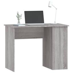 Berkfield Home Modern Desk Grey Sonoma 100x55x75 cm Engineered Wood - Size: 100 x 55 x 75 cm - thumbnail 1