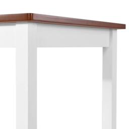Berkfield Home Bar Table Solid Wood 108x60x91 cm in Brown - Size: 108 x 60 x 91 cm - thumbnail 4