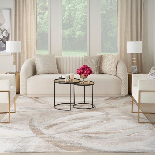 The Rug Shop UK Modern Easy To Clean Stain-Resistant Area Rug in Beige - Size: 280 cm x 365 cm - image 1