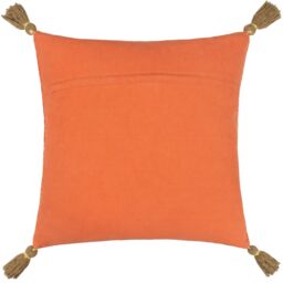 Wylder Tropics Kushiro Embroidered Velvet Cushion in Coral - Size: 50 cm x 50 cm - thumbnail 2
