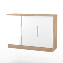 Ready Assembled 2 U Lucca 3 Door Sideboard (Ready Assembled) in Light Oak - Size: Large - thumbnail 4