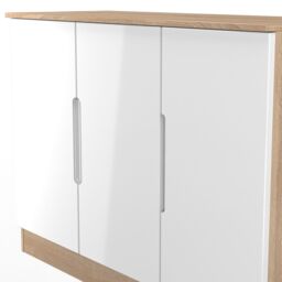 Ready Assembled 2 U Lucca 3 Door Sideboard (Ready Assembled) in Light Oak - Size: Large - thumbnail 5