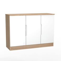 Ready Assembled 2 U Lucca 3 Door Sideboard (Ready Assembled) in Light Oak - Size: Large - thumbnail 8