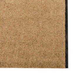 Berkfield Home Doormat Cream, Black Polyamide 400 x 120 x 0.9 cm Doormat in Light Tan - Size: Medium - thumbnail 4