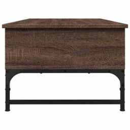 Berkfield Home Decorative Coffee Table Brown Oak 100x50x35 cm Engineered Wood an - Size: 100 x 50 x 35 cm - thumbnail 6