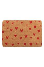 KDMD Natural Red Love Heart Doormat - Romantic Welcome for Home in Tan - Size: Medium - thumbnail 2