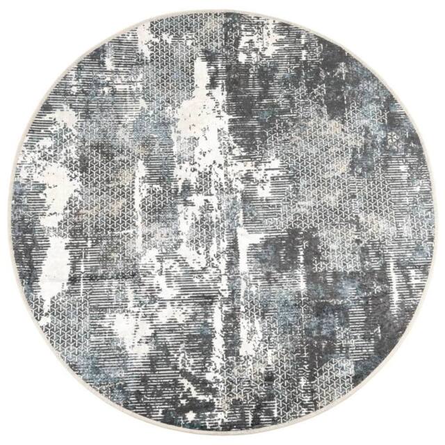 Berkfield Home Rug Washable Multicolour Ã˜ 120 cm Anti Slip - Size: 100 cm diameter - image 1