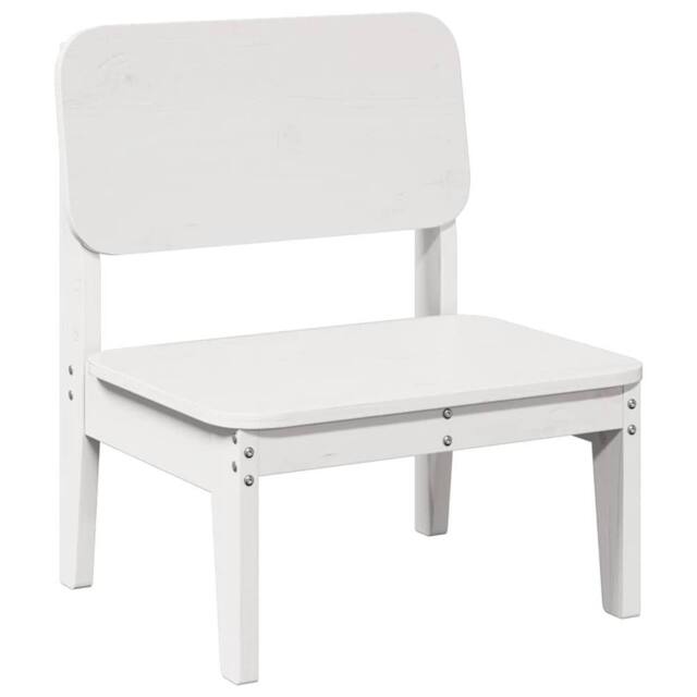 Berkfield Home Beautiful Garden Chairs 2 pcs White 60x52.5x72 cm Solid Wood Pine - image 1