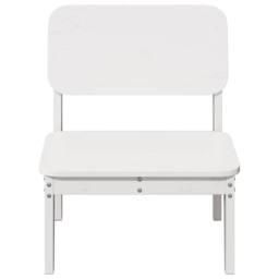Berkfield Home Beautiful Garden Chairs 2 pcs White 60x52.5x72 cm Solid Wood Pine - thumbnail 4