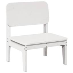 Berkfield Home Beautiful Garden Chairs 2 pcs White 60x52.5x72 cm Solid Wood Pine - thumbnail 1