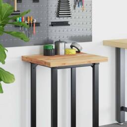 Berkfield Home Desk Top Oil Finished 80x50x4 cm Solid Wood Acacia in Brown - Size: 80 x 50 x 4 cm - thumbnail 3