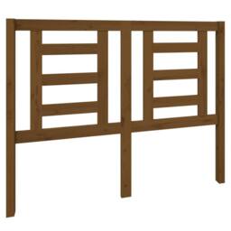 Berkfield Home Beautiful Bed Headboard Honey Brown 126x4x100 cm Solid Wood Pine - Size: 126 x 4 x 100 cm - thumbnail 3