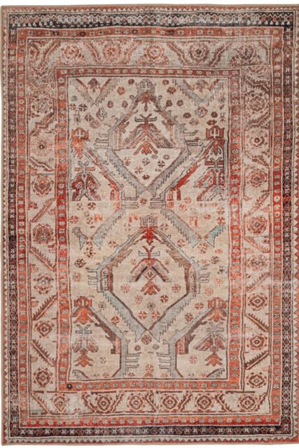 Kukoon Neutral Terracotta Beige Vintage Distressed Washable Living Room Area Rug - Size: 80 cm x 150 cm - image 1
