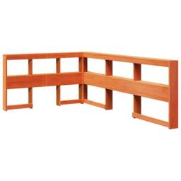 Berkfield Home Decorative Bookcase Bed without Mattress Wax Brown 120x190cm Soli - Size: 120x190 cm - thumbnail 8