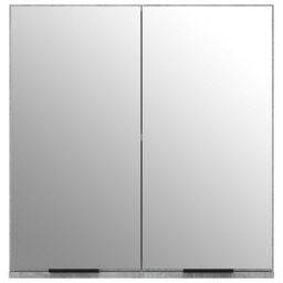 Berkfield Home Bathroom Mirror Cabinet Grey Sonoma 64x20x67 cm - Size: 64 x 20 x 67 cm - thumbnail 6