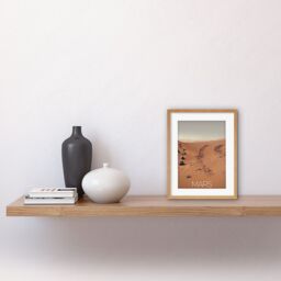 "Artery8 Wall Art Print NASA Our Solar System Mars Rover Planet Surface Image Artwork Framed 9X7 Inch in Beige - Size: W7"" x H9""" - thumbnail 2